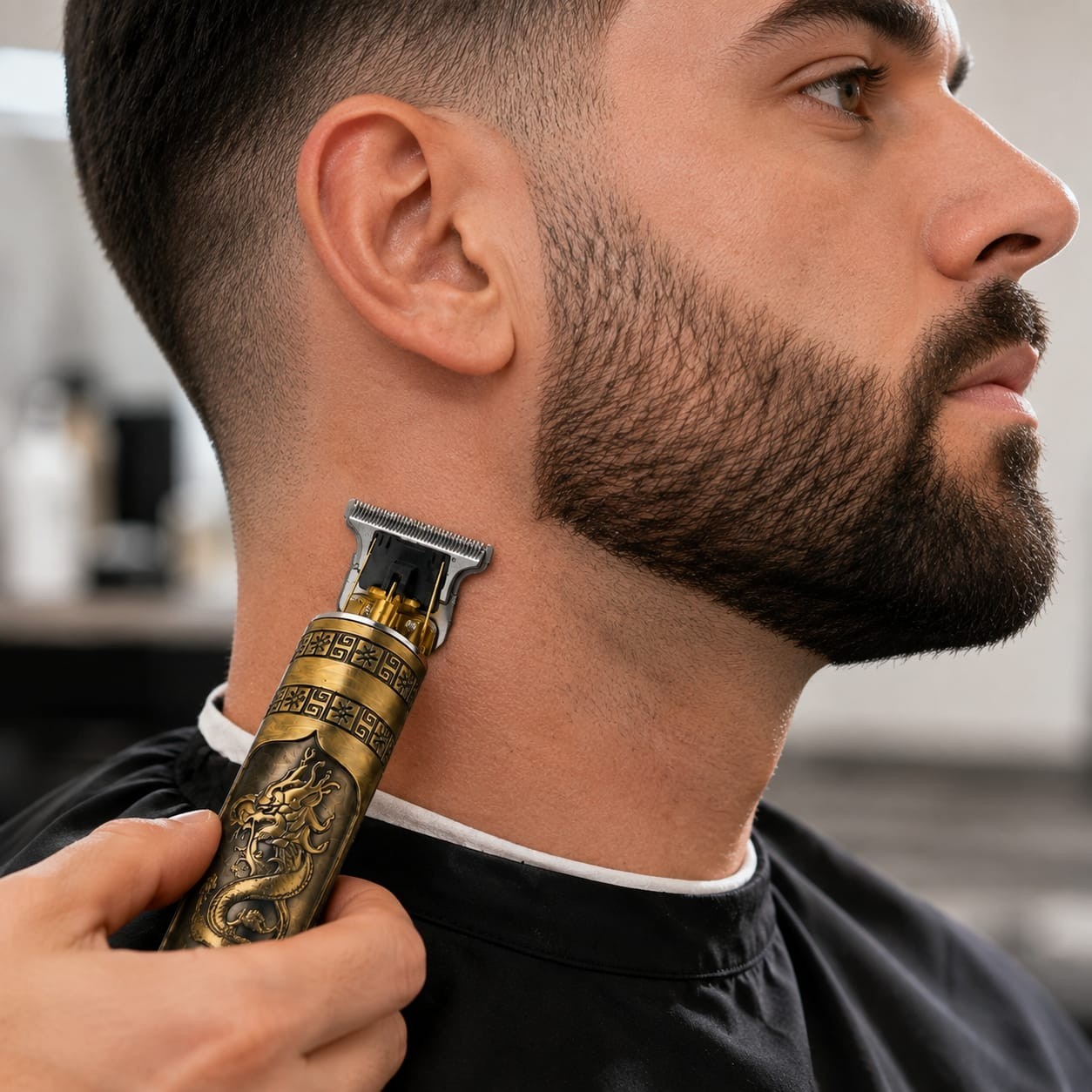 Vintage T9 Dragon Hair Trimmer Beard Barber Clipper Zero Gapped Cordless Men