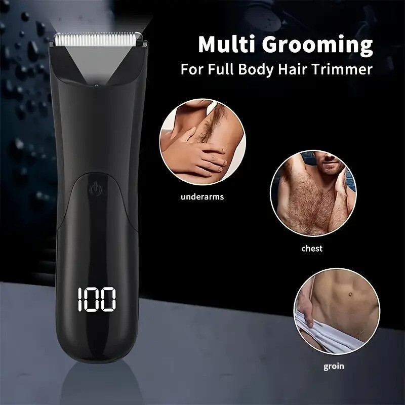 Manscape Groin Hair Trimmer for Men’s Electric Ball Trimmer Wet/Dry Body Shaver