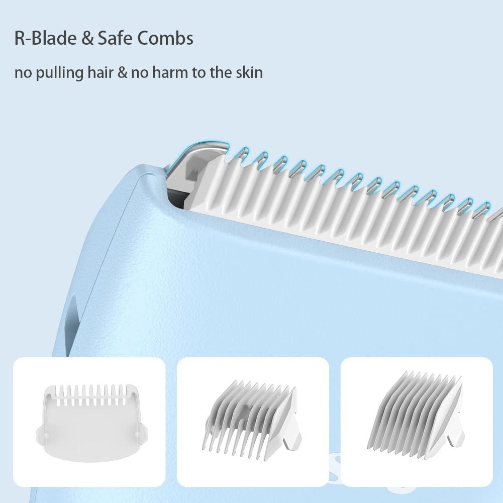 Quiet Baby Hair Clippers – Waterproof Rechargeable Cordless Trimmer for Kids, LC
