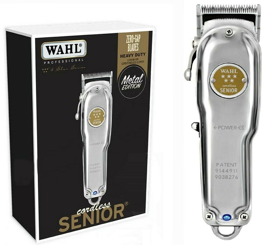 Wahl Professional 5 Star Cordless LIMITED METAL EDITION SENIOR Clipper w/ Stand