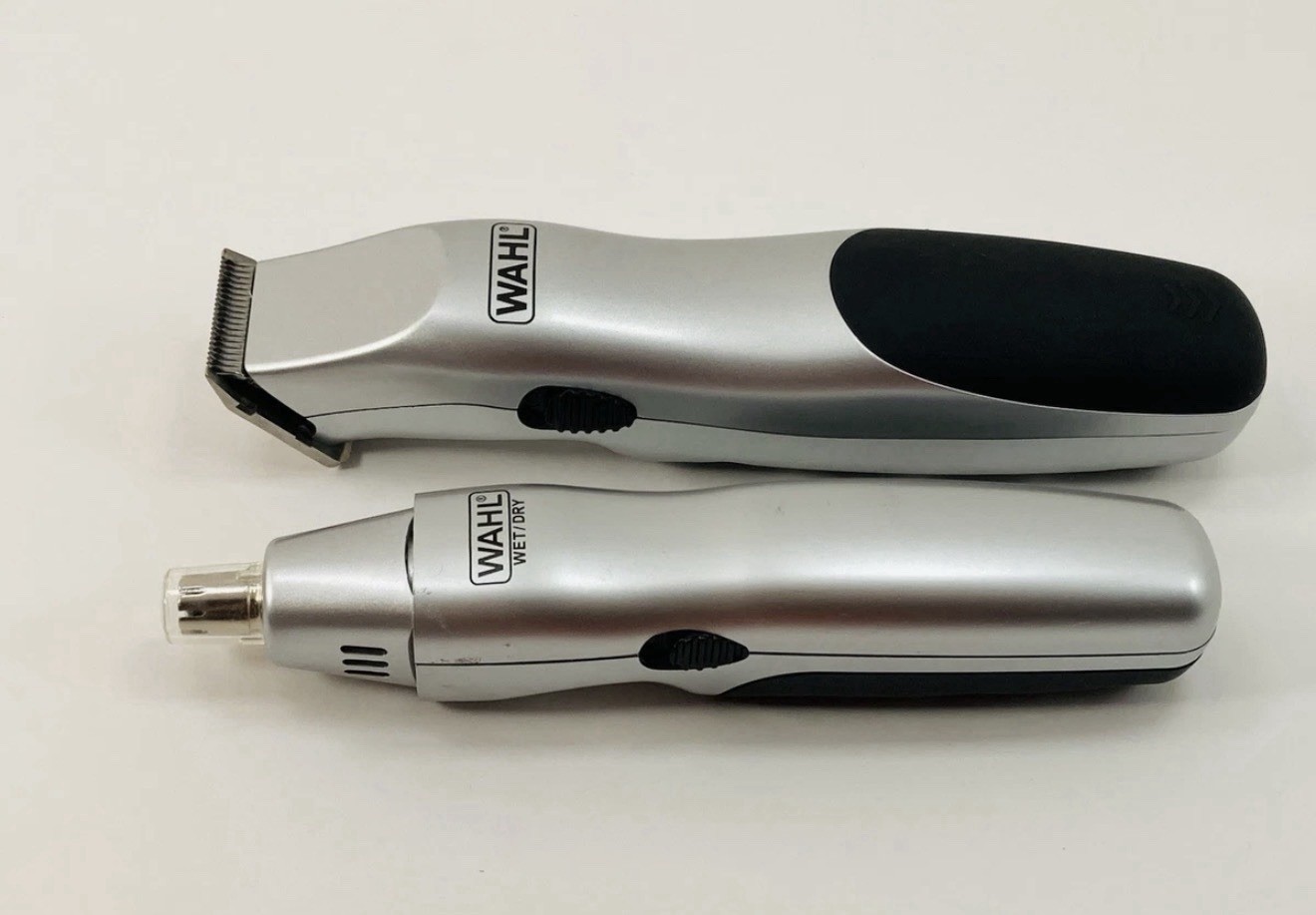 Wahl Wet/Dry Rechargeable Beard Trimmer & Nose Trimmer Grooming Kit Open Box