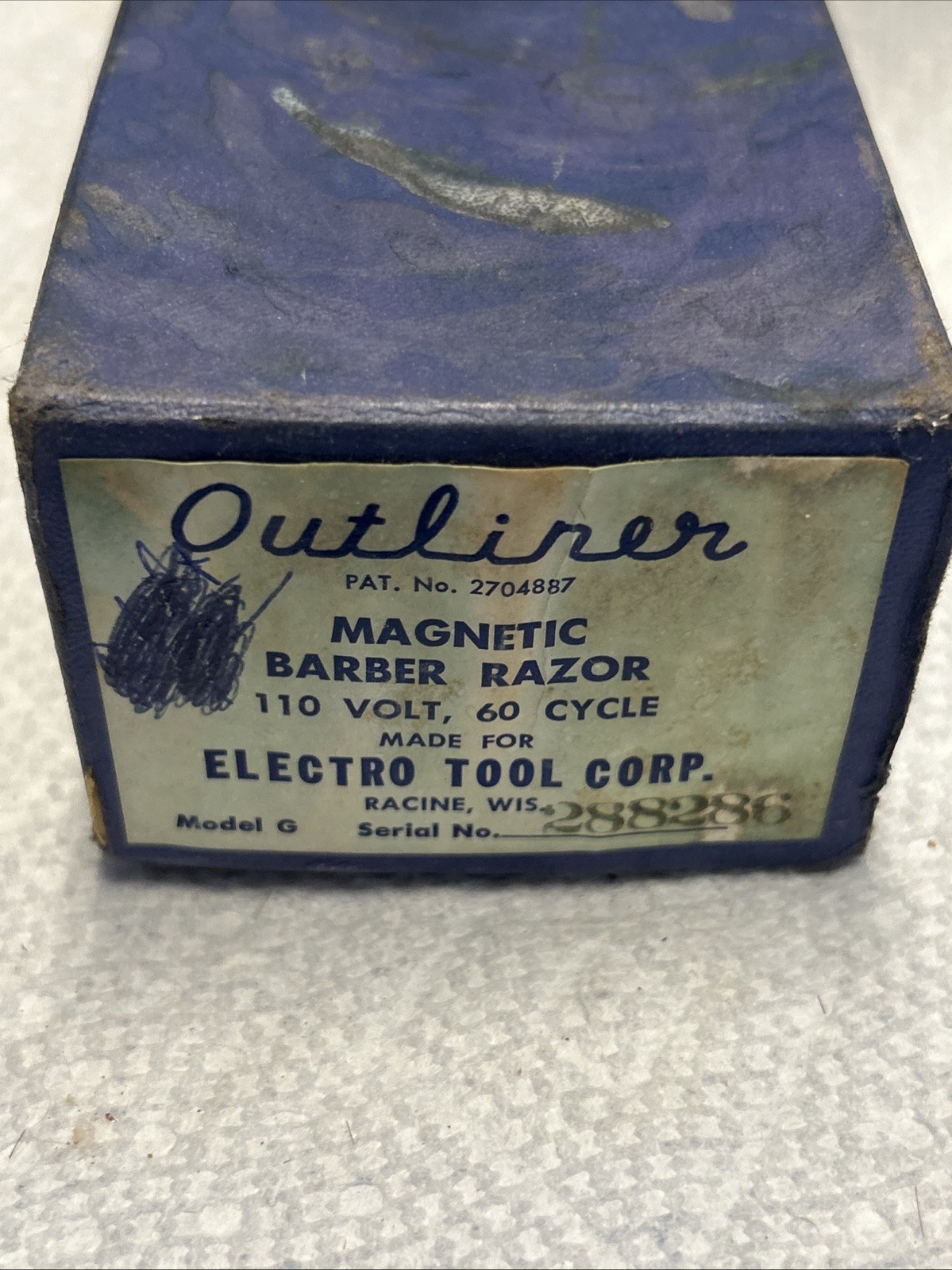 Andis Outliner Model G Vintage Clipper For Parts Powers On