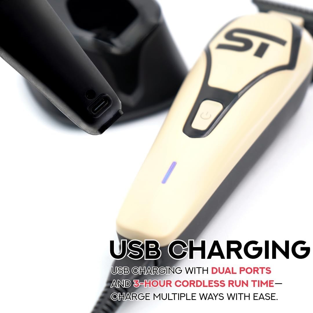 Supreme Trimmer Darkstar72 Hair Clipper, Trimmer & Foil Shaver Bundle | Sand