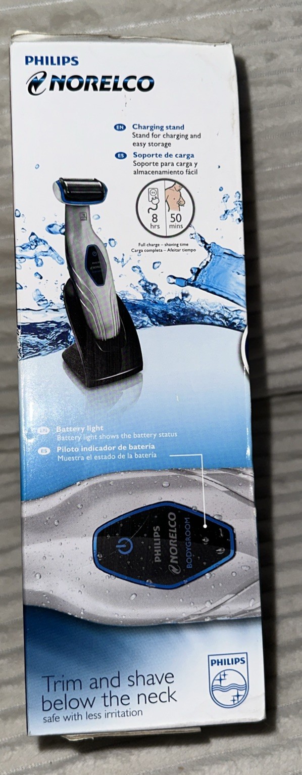 Philips Norelco Rechargeable Wet Dry Showerproof Mens Shaver BG2028/42