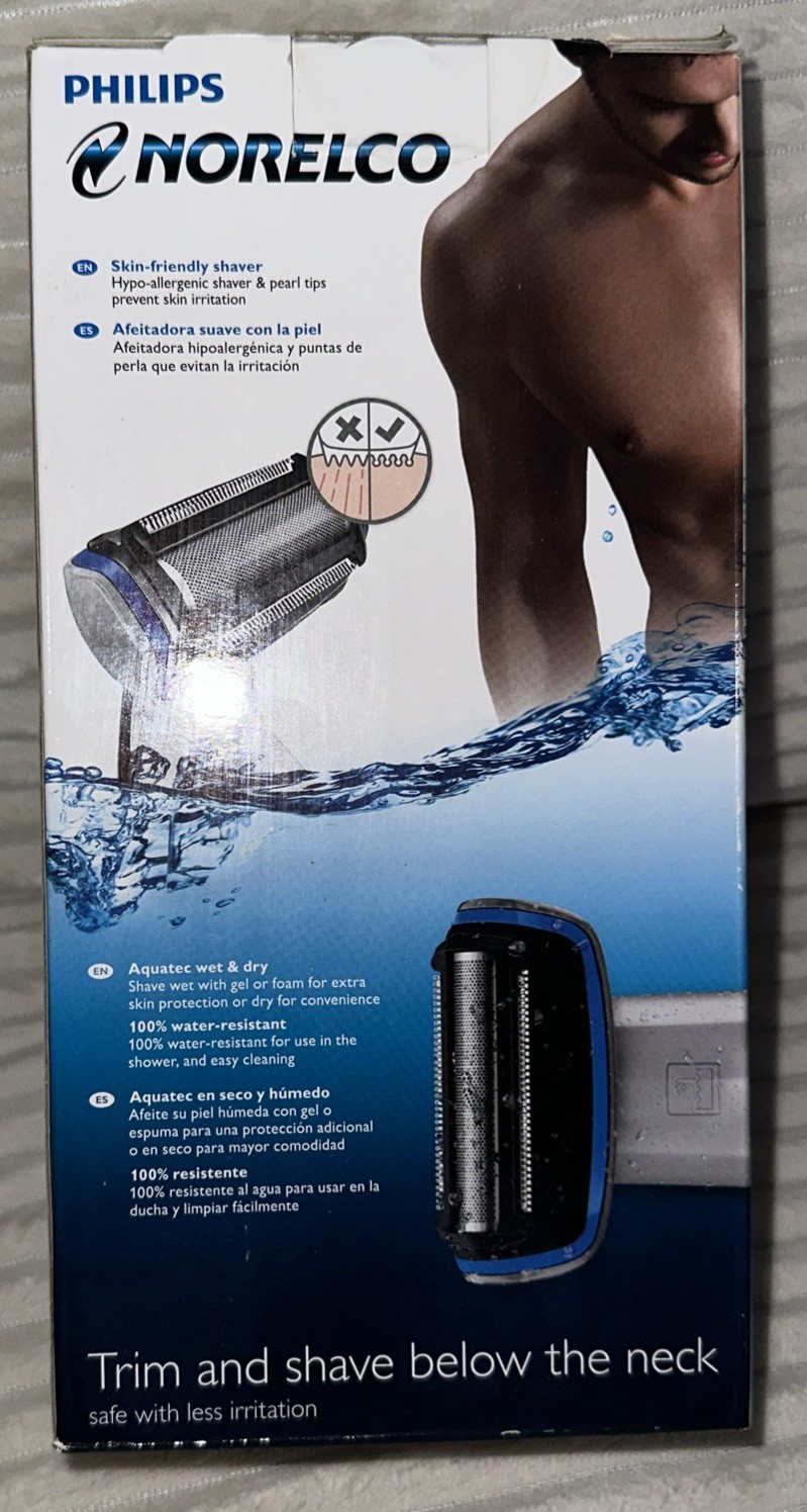 Philips Norelco Rechargeable Wet Dry Showerproof Mens Shaver BG2028/42