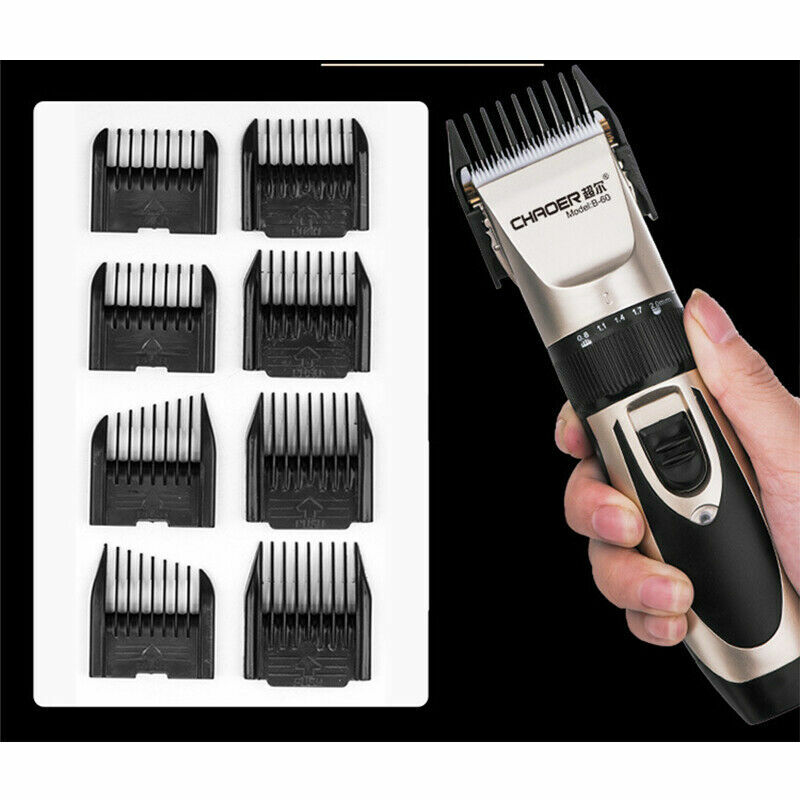 Rechargeable Electric Hair Clipper Trimmer Men Beard Shaver Haircut Grooming Kit