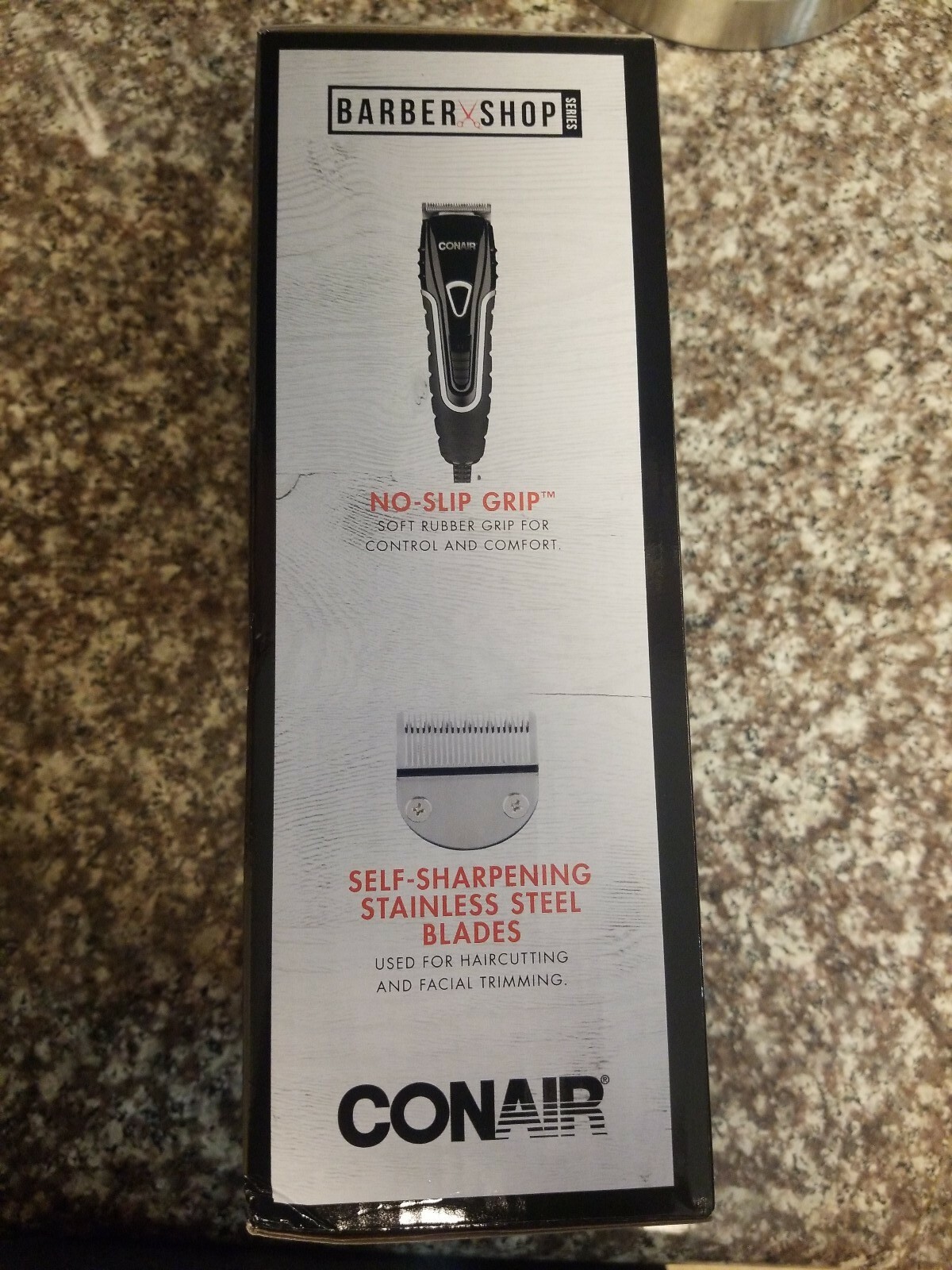 Conair Barbershop Series No-Slip Grip Hair Clippers 20 Piece Home Haircut Kit