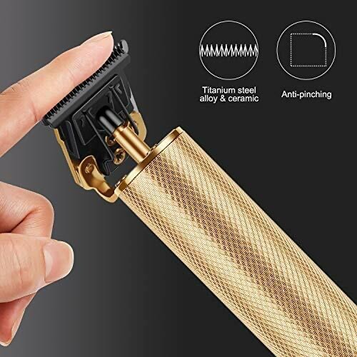 New Gold Professional Ornate Hair Clipper Portable Cordless Trimmer Edge