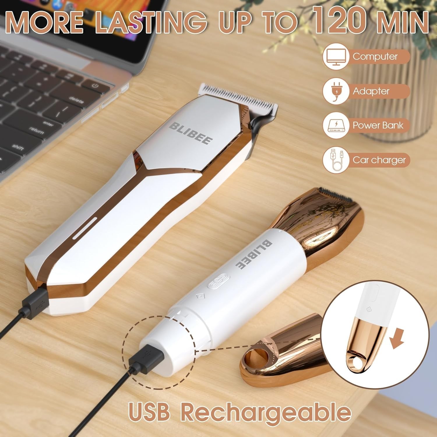 Bikini Trimmer & Hair Clippers for Women – Waterproof Electric Razor and 4 in 1