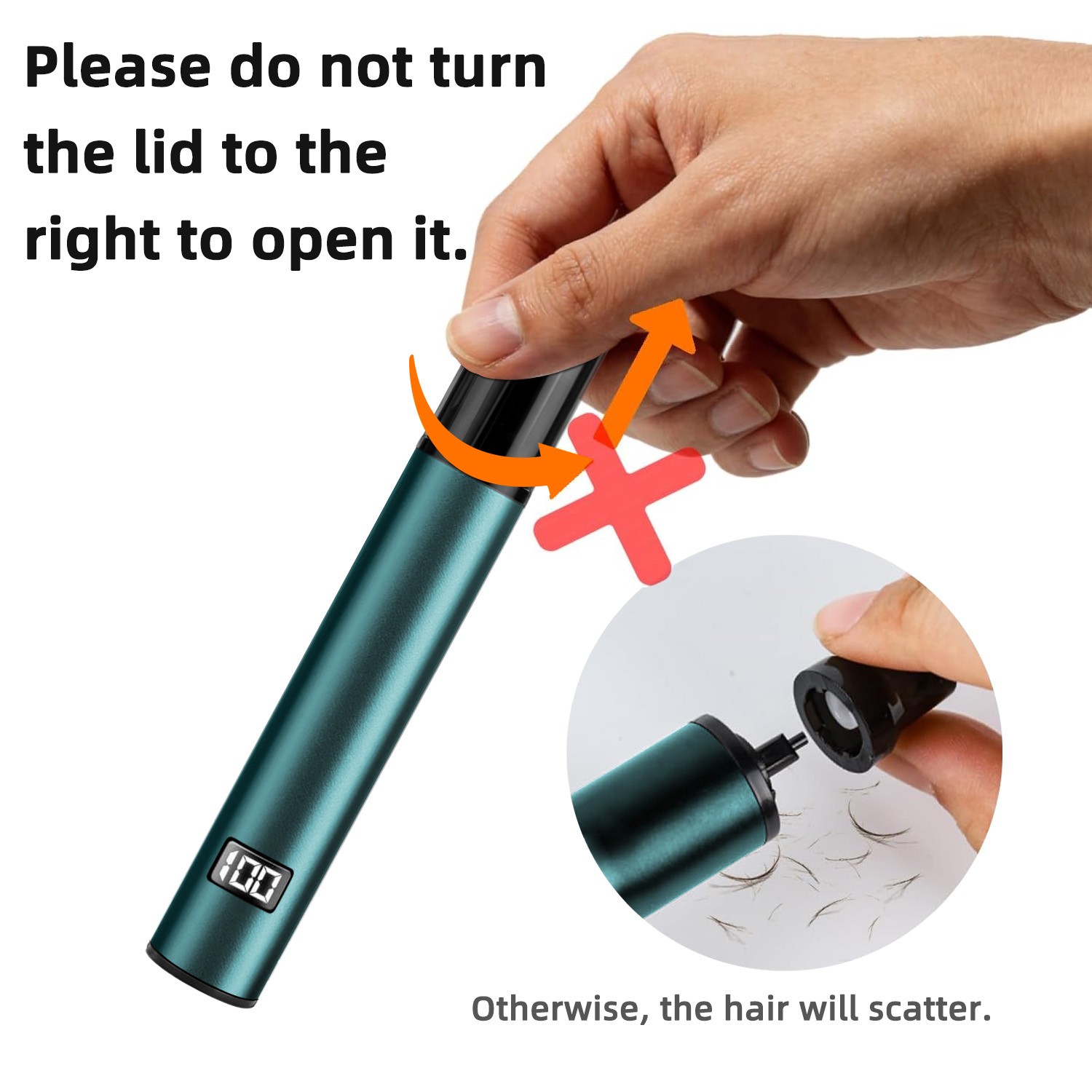Digital Display Nose Trimmer, Washable Cutter Head, USB Charging, Men’s Grooming