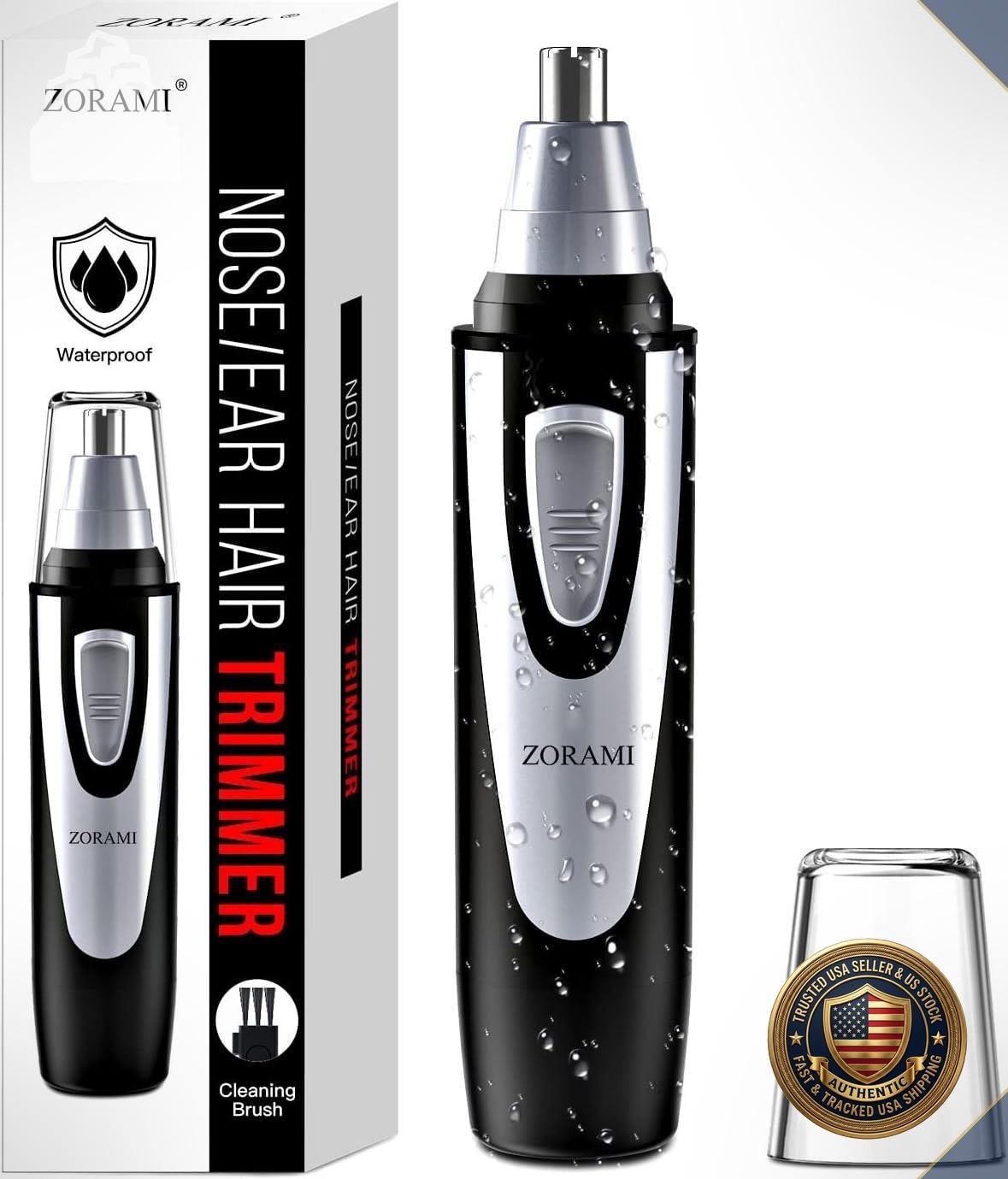 Ear Nose Hair Trimmer Clipper Battery Operated Professional Eyebrow Facial