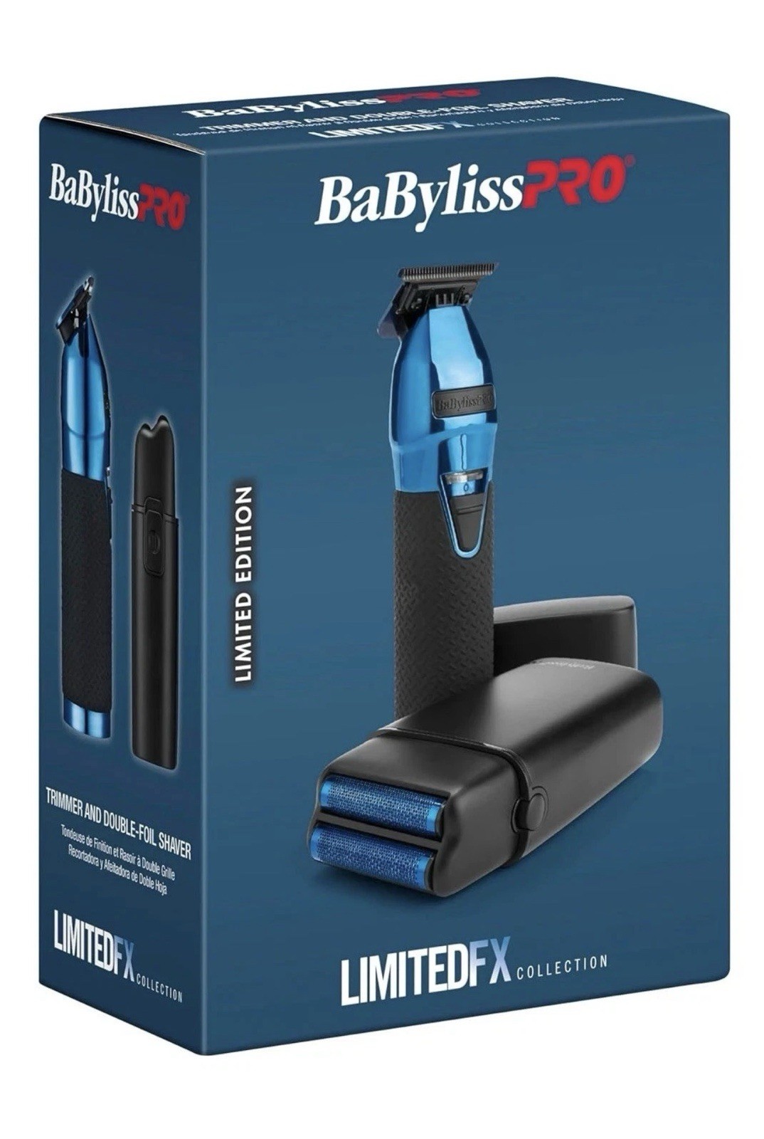 BaByliss PRO LIMITED FX Hair Trimmer and Shaver Black & Blue – BRAND NEW