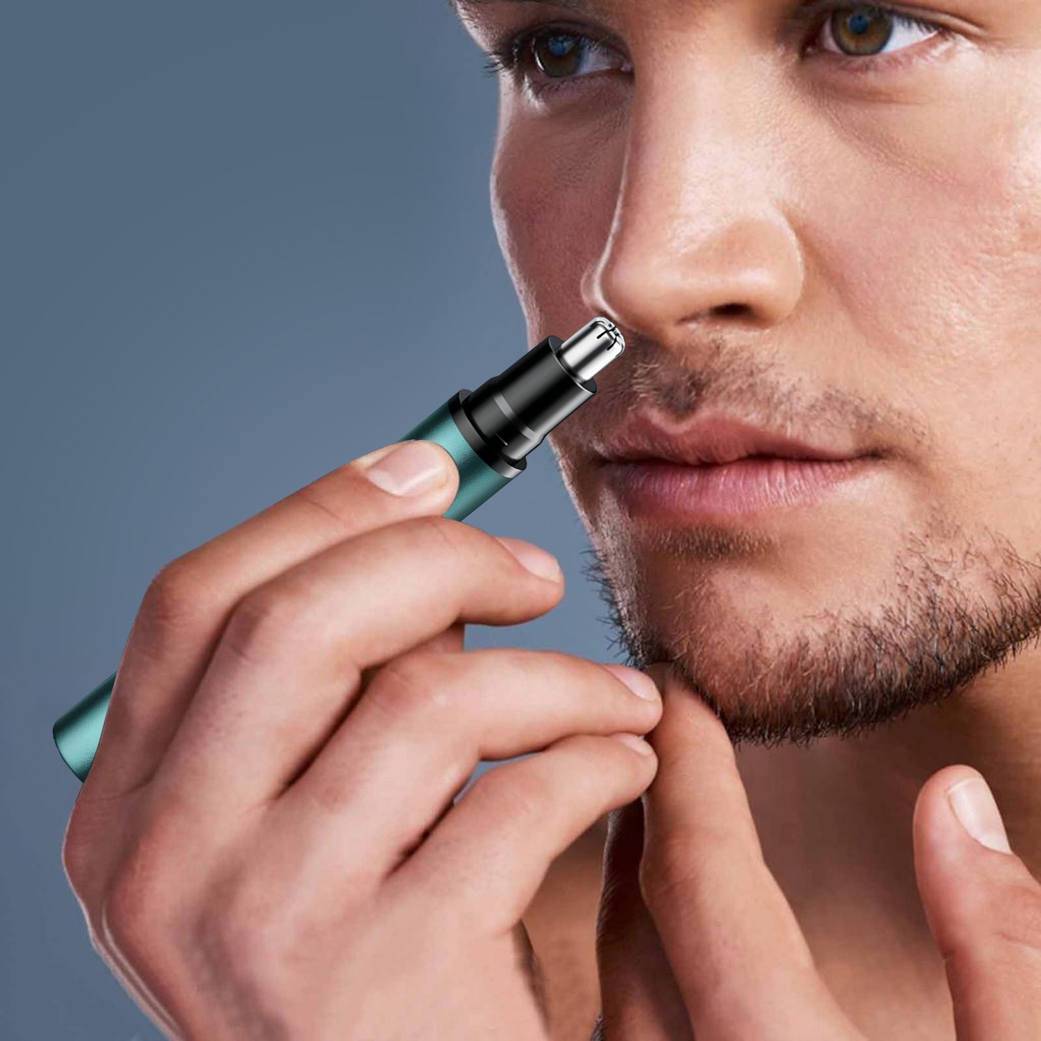 Digital Display Nose Trimmer, Washable Cutter Head, USB Charging, Men’s Grooming