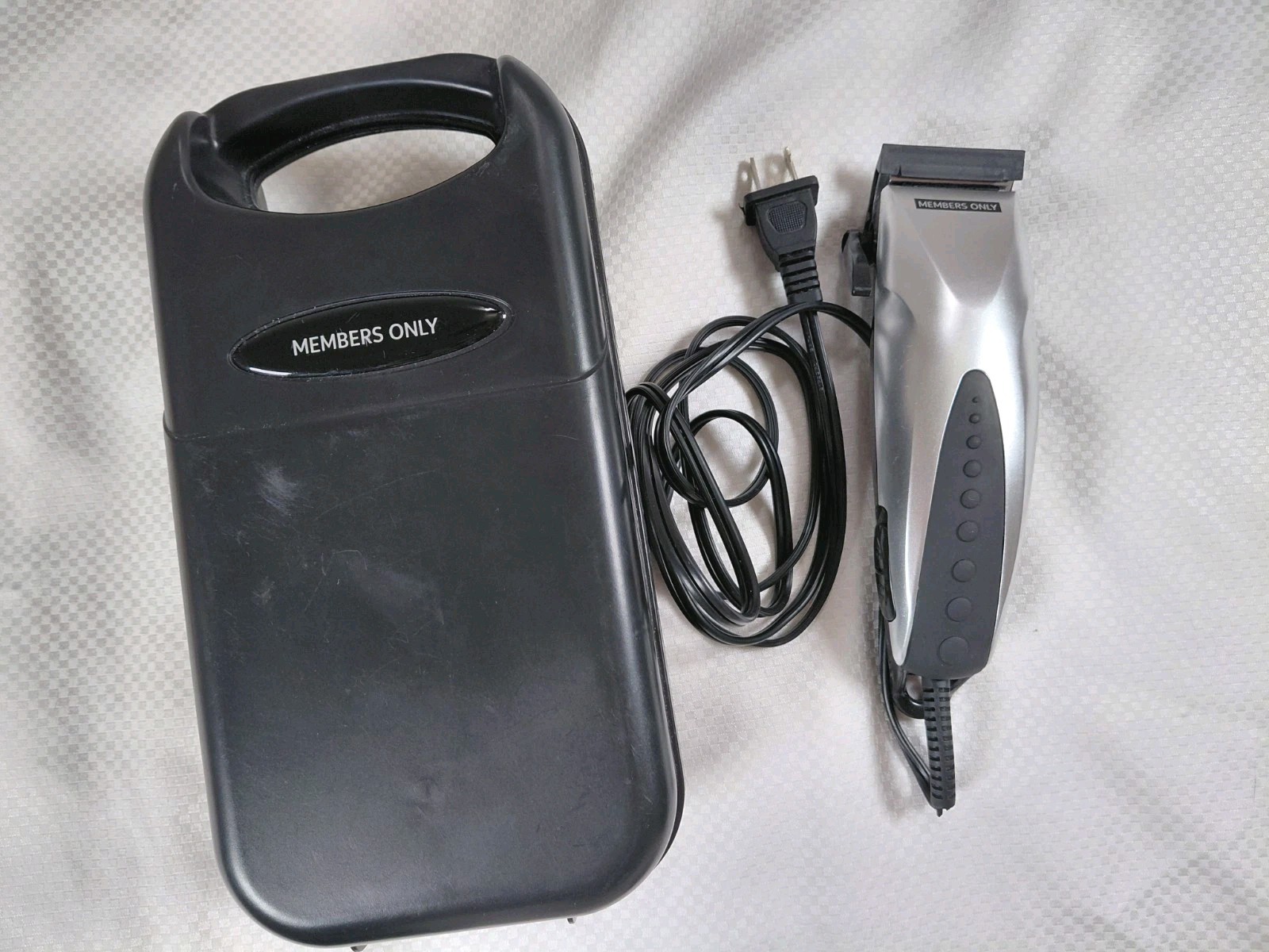 Members Only Professional Hair Clipers Black Storage Case Works No Accessories