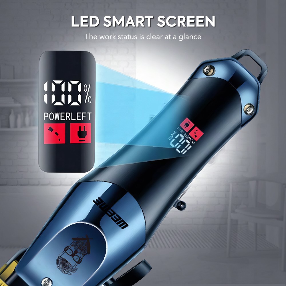 Men Hair Cutter Clipper Set lectric Cordless Trimmer Set Rechargeable For Barber
