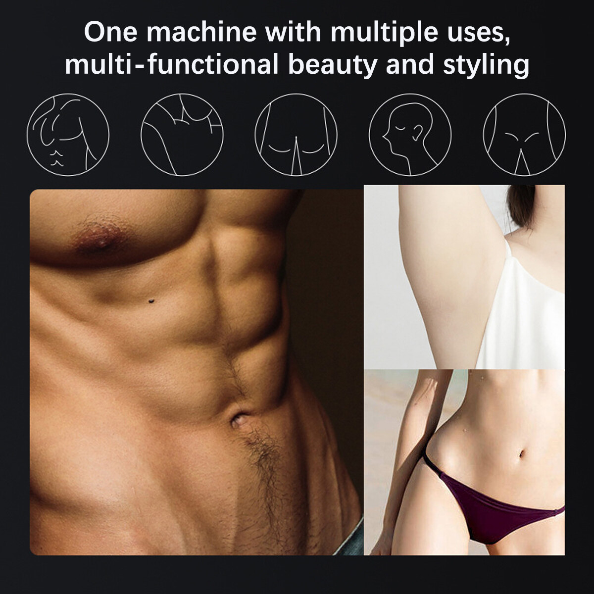 Men’s Pubic Hair Trimmer Electric Groin Body Hair Shaver for Balls Body Hair US