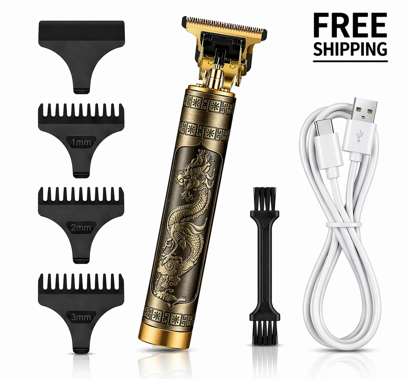 Vintage T9 Barbeador Dragon Beard Hair Trimmer Cutter Machine for Men