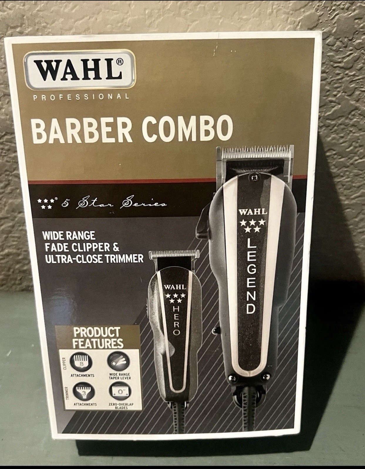 Wahl 8180 Professional 5-Star Series Barber Combo Legend Clipper & Hero Trimmer