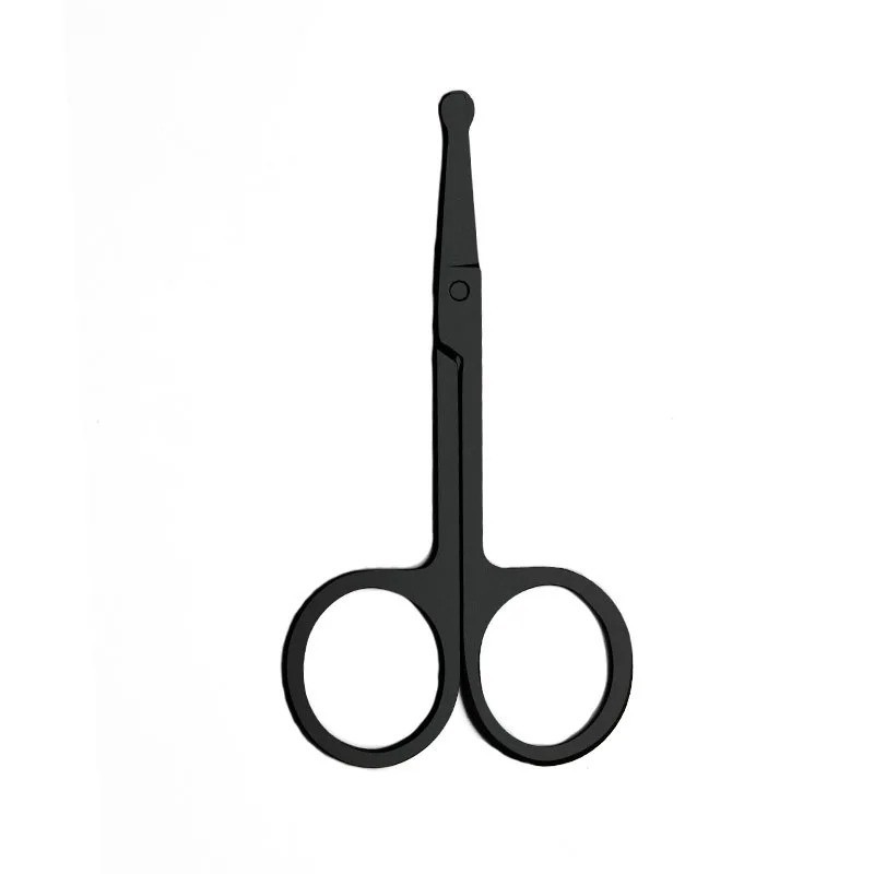 Nose Hair Scissors Mini Stainless Steel Round Head Beauty Trimmer Nose Hair Trim