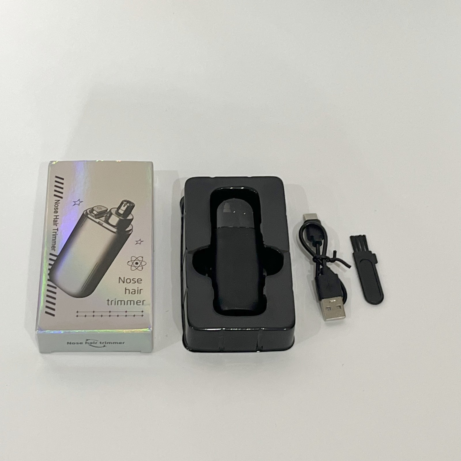 Men’s Electric Nose Hair Trimmer USB Charging with Round Head Mini Portable