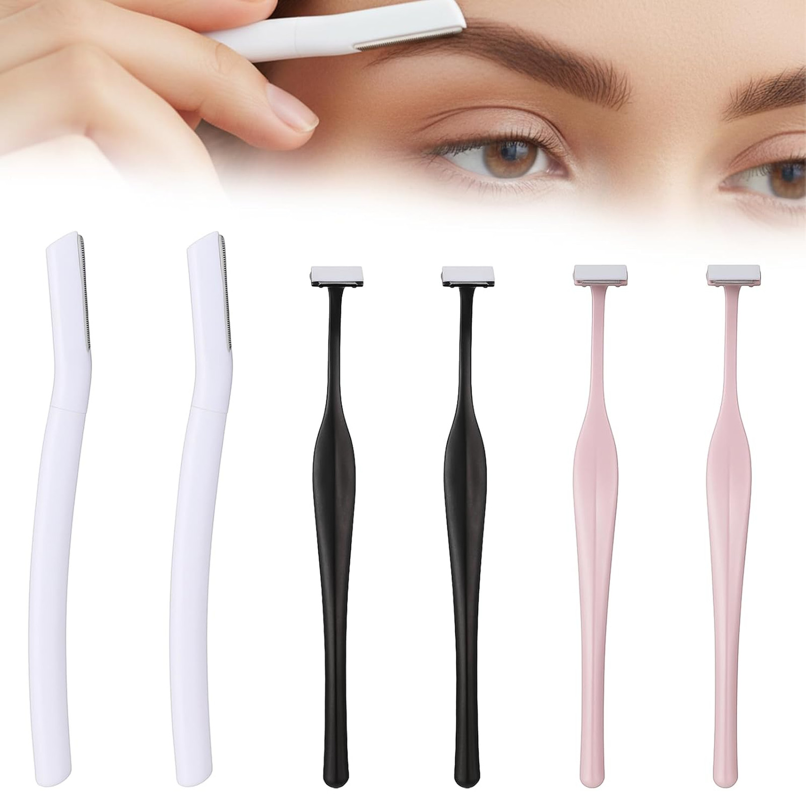 Eyebrow Razor Set Stainless Steel Dermaplaning Tool for Face and Face Fuzz for