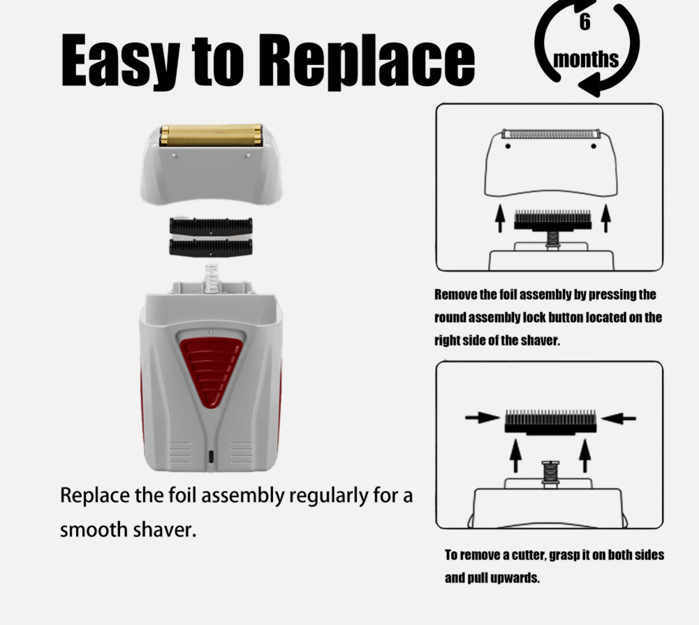 1 Replacement Foil and Cutter Andis Pro For #17150 17200 Shaver TS-1/2 17155(4A)