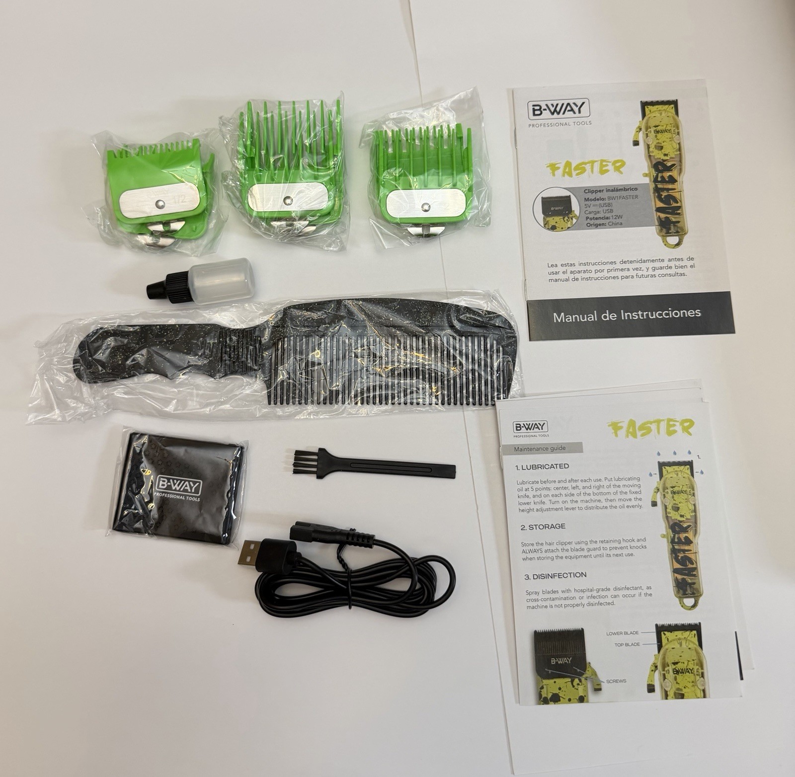 B-WAY Faster Cord/Cordless Hair Clipper (BW1FASTER)