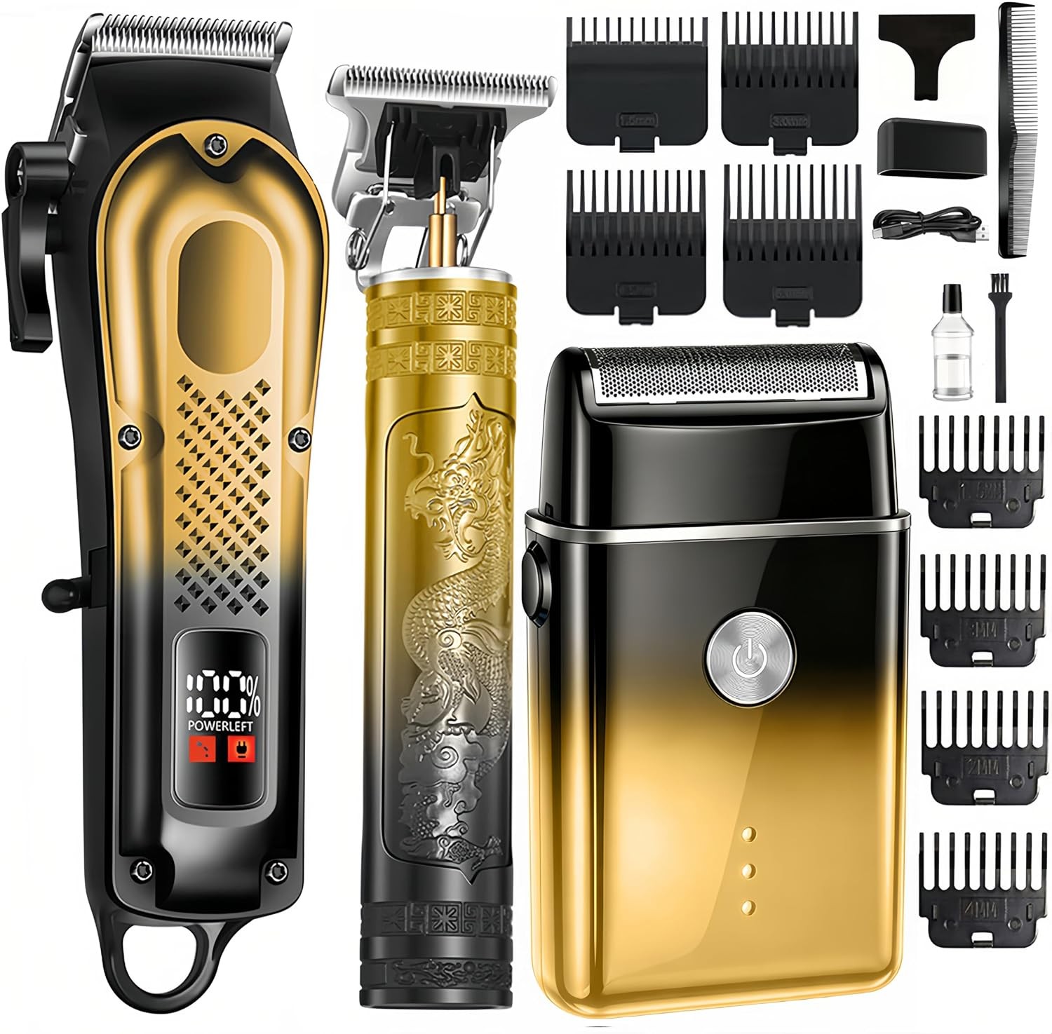 3-in-1 Hair Clipper for Men, Beard Trimmer & Foil Shaver