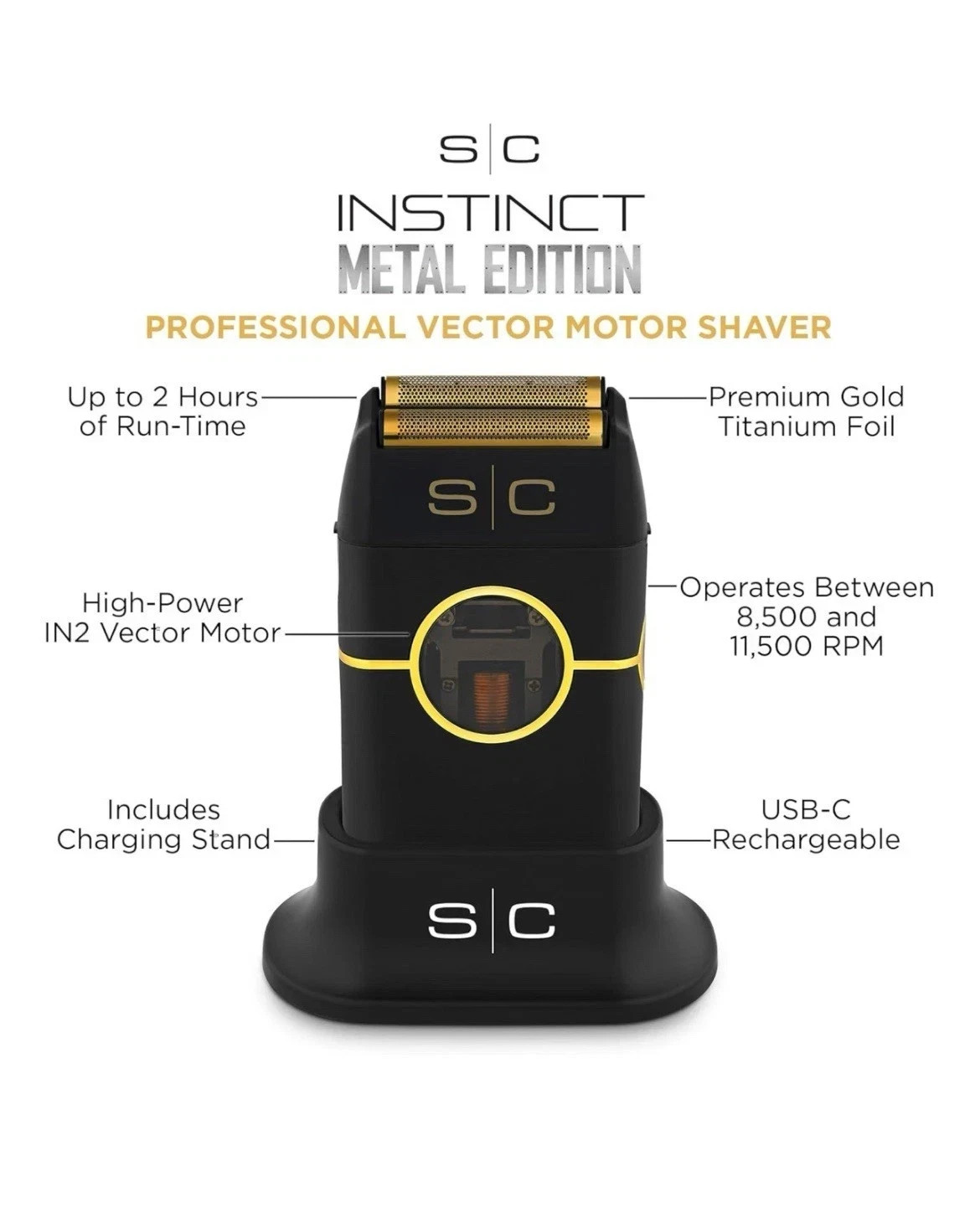 StyleCraft Instinct Clipper, Trimmer ,Shaver Combo Set Black – BRAND NEW
