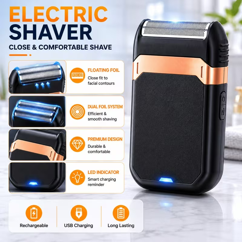 Rechargeable Electric Grooming Kit with LCD Display – Trimmer Set Gift Men