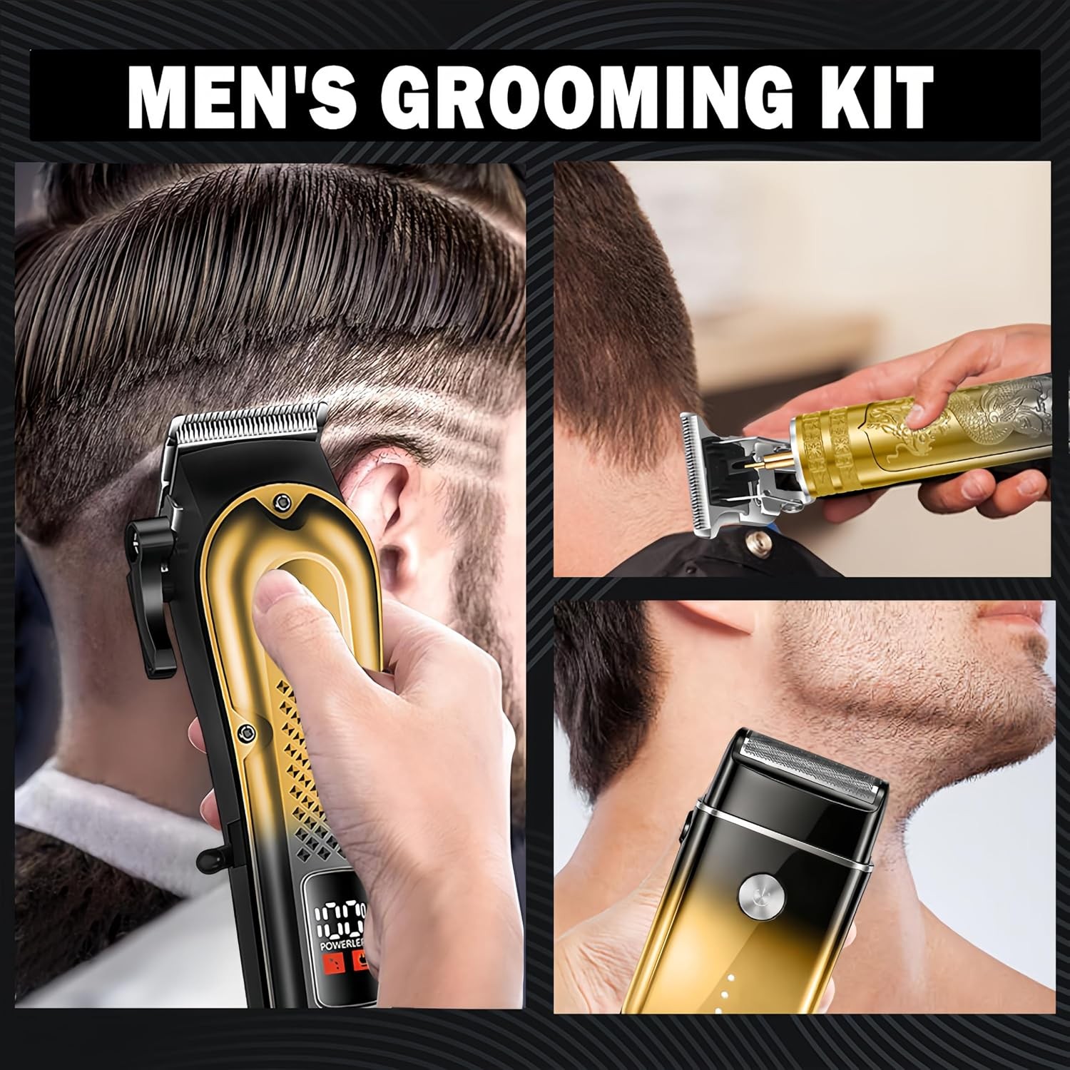 3-in-1 Hair Clipper for Men, Beard Trimmer & Foil Shaver