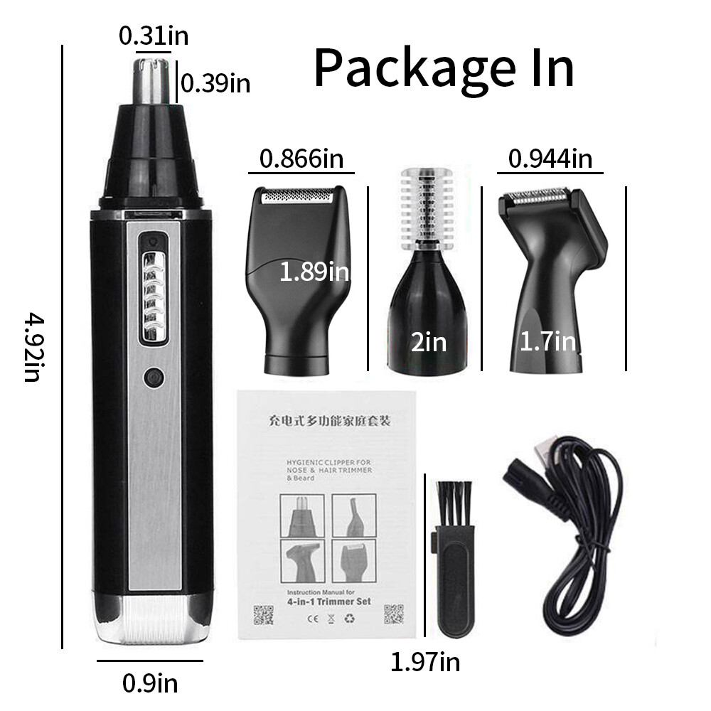 Kemei Rechargeable 4in1 Hair Trimmer for Men&women Electric Shaver Beard Clipper