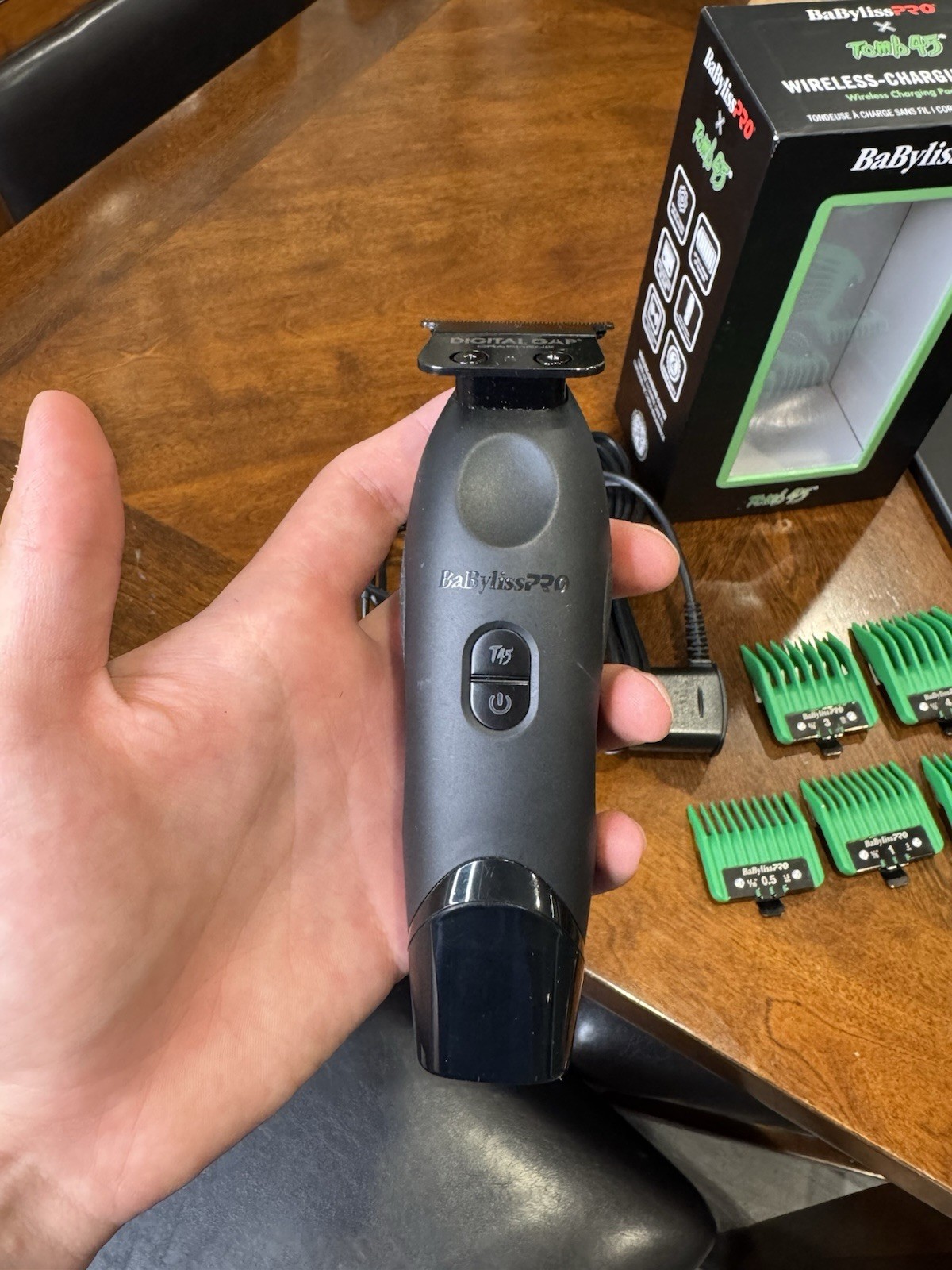 BaBylissPRO x Tomb45 Cordless Wireless Charging Clipper & trimmer set