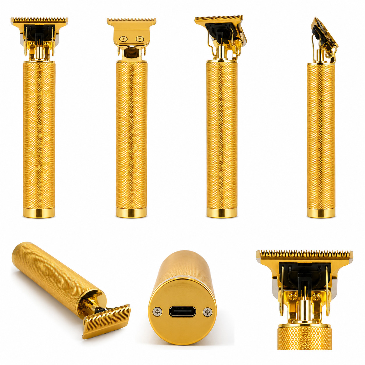 Vintage T9 Barbeador Gold Beard Hair Trimmer Cutter Machine for Men