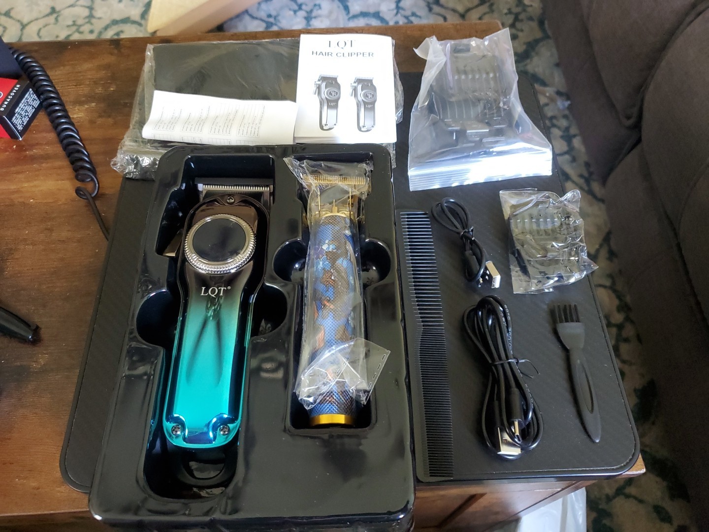 NIB – LQT-889 PROFESSIONAL Hair Clipper Set – USB Rechargeable, 1500mAh, 5V/1A