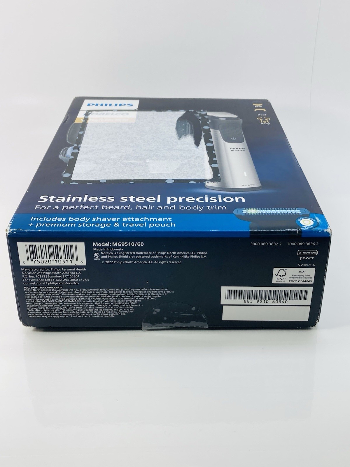 Philips Norelco MG9510/60 Multigroom 9000 21-in-1 Trimmer New Open Box
