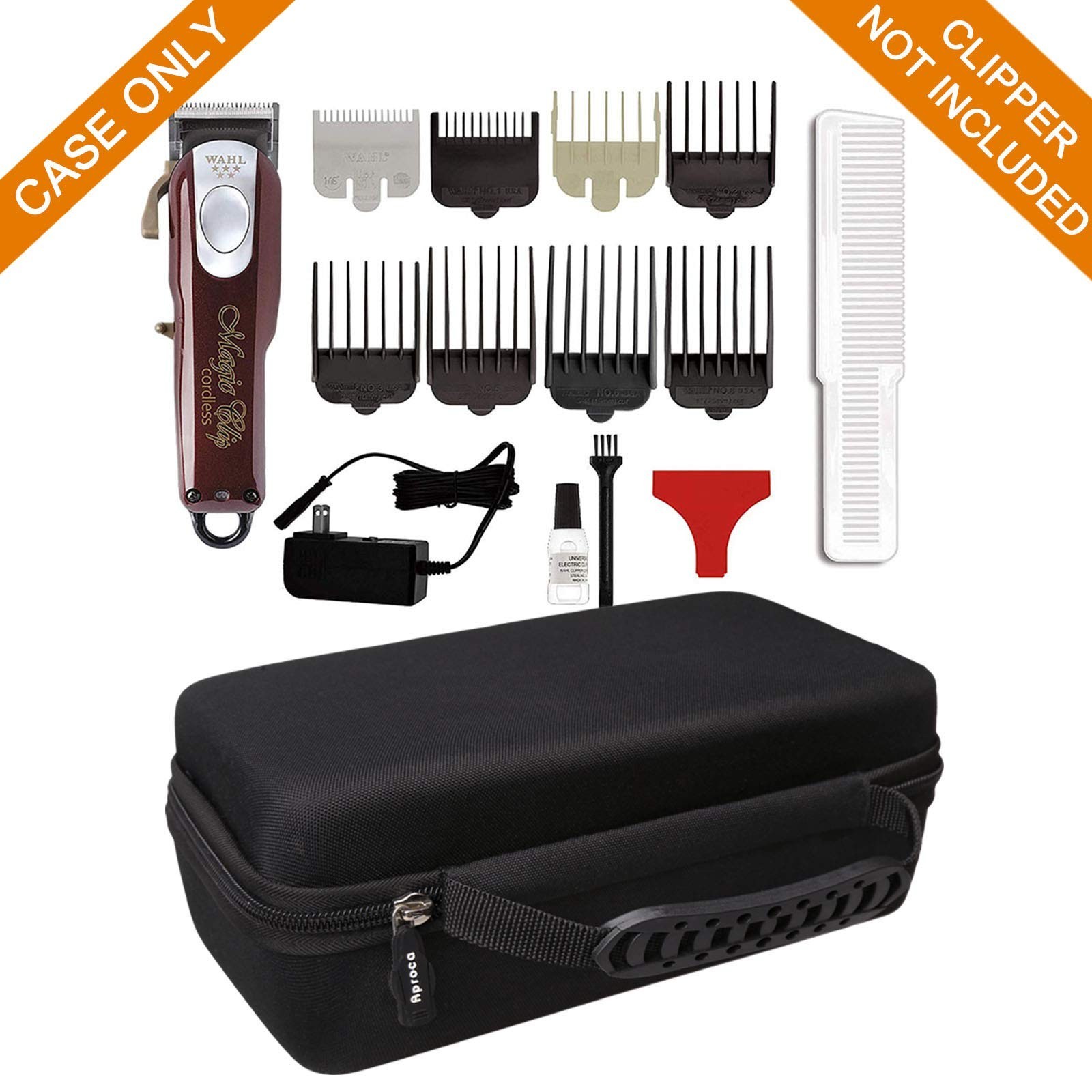 Portable Storage Case for Wahl Magic Clip Cordless Hair Clipper & Accessories –