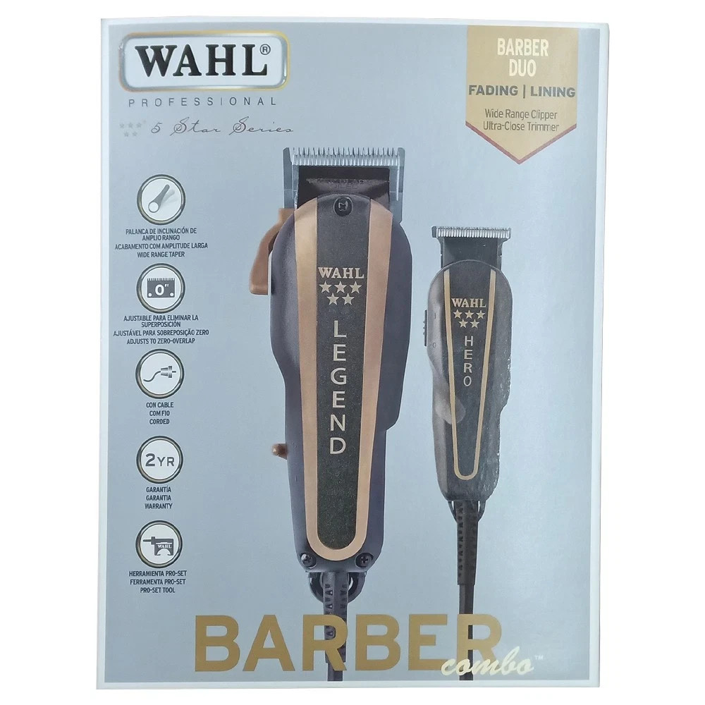 Wahl Professional 8180 5-Star Series Barber Combo Corded Clipper & Trimmer