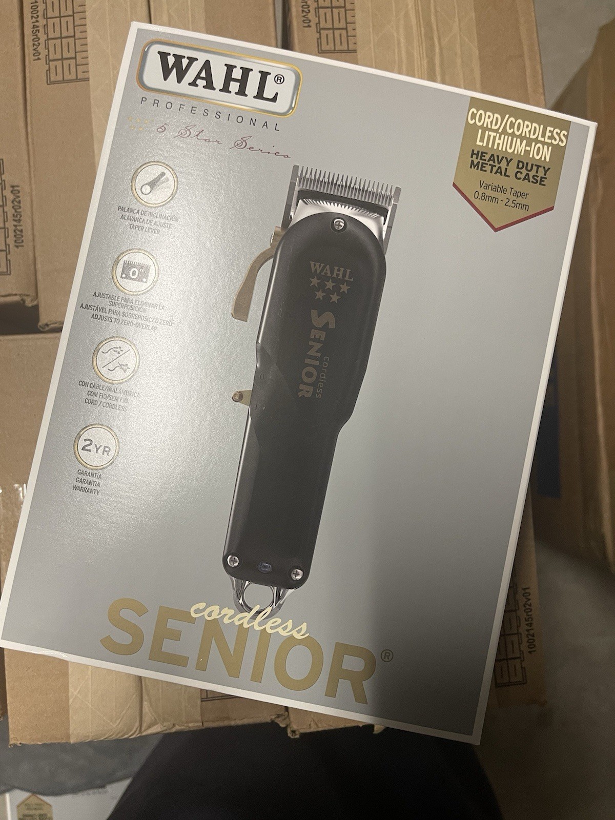 Wahl Professional 5-Star Cord/Cordless Senior Clipper Zero-Gap Adjustable Blade