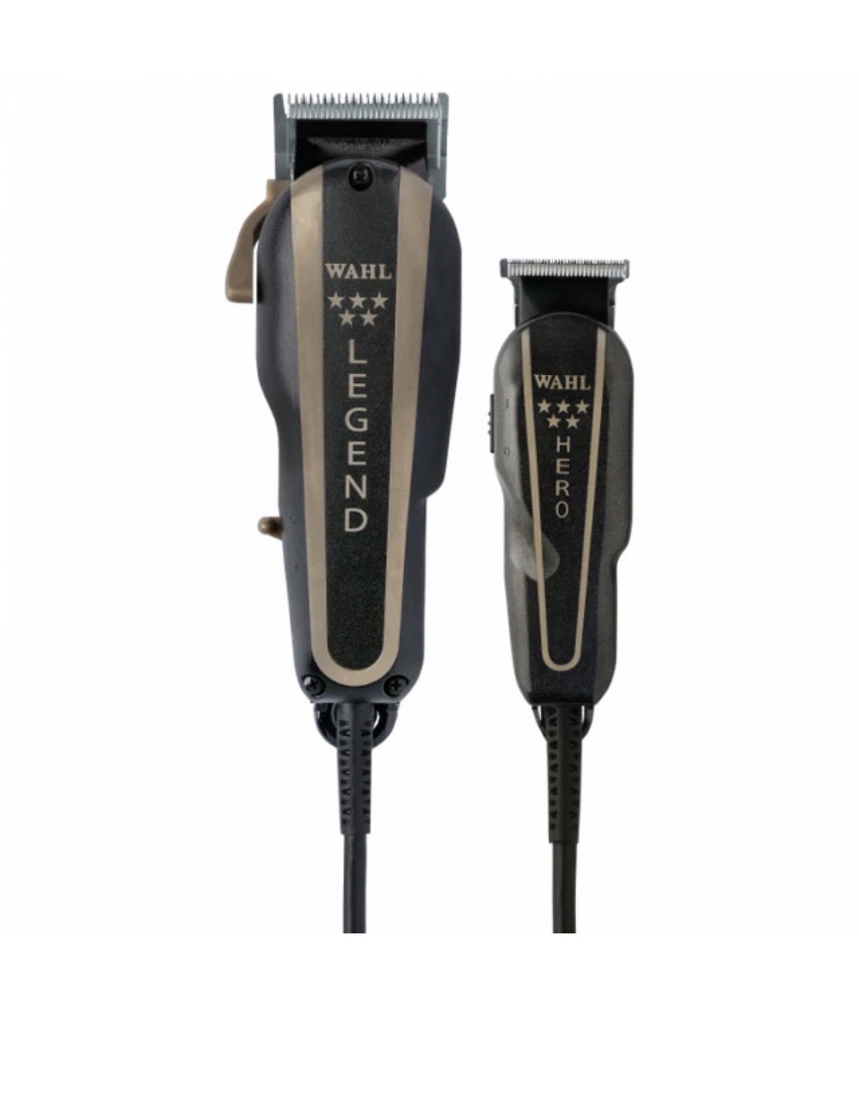 Wahl 8180 5-Star Barber Combo Legend Clipper and Hero Trimmer – Black/Gold