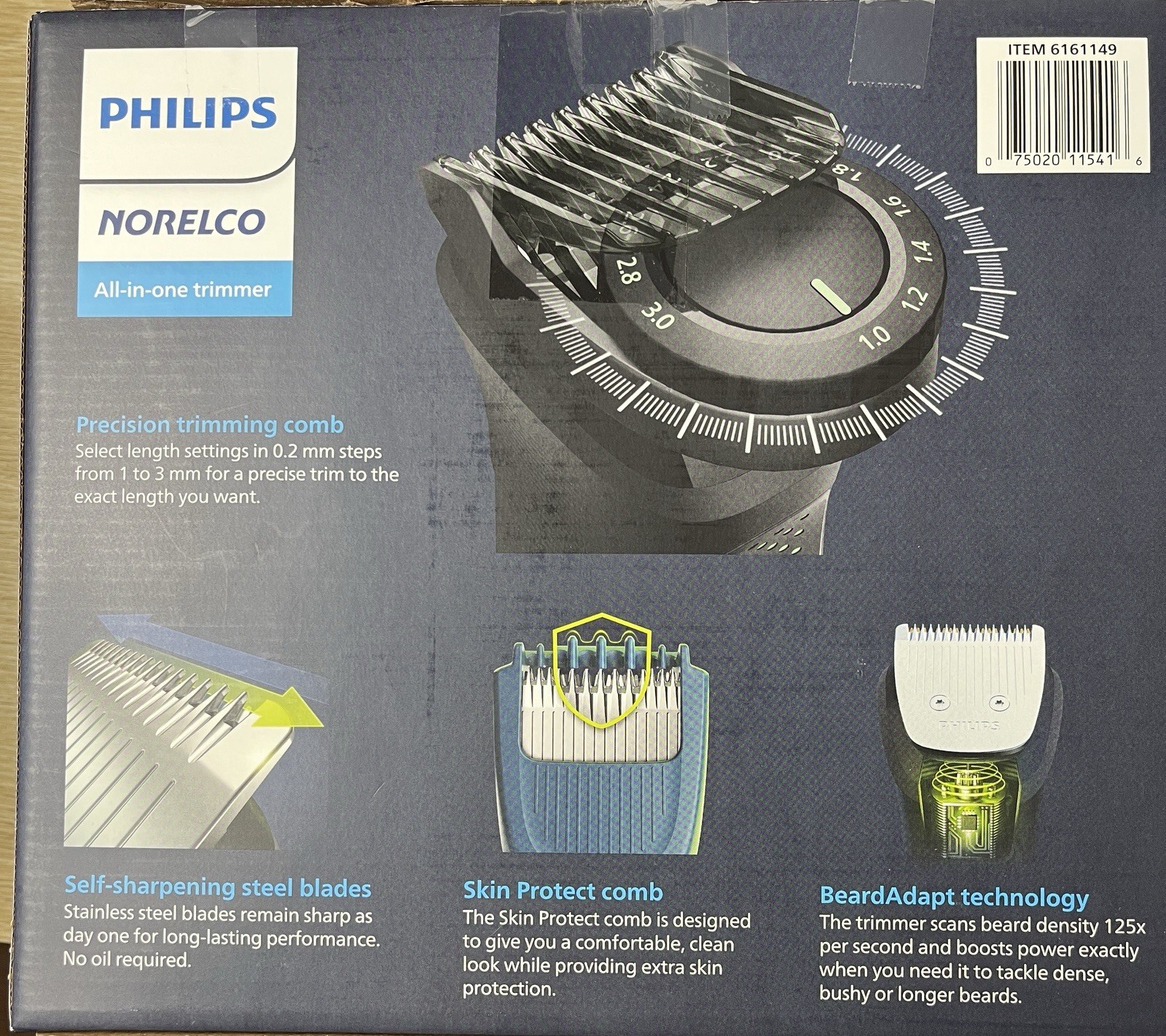 Philips Norelco Multigroom 9000 All-in-One Trimmer Head Face Body