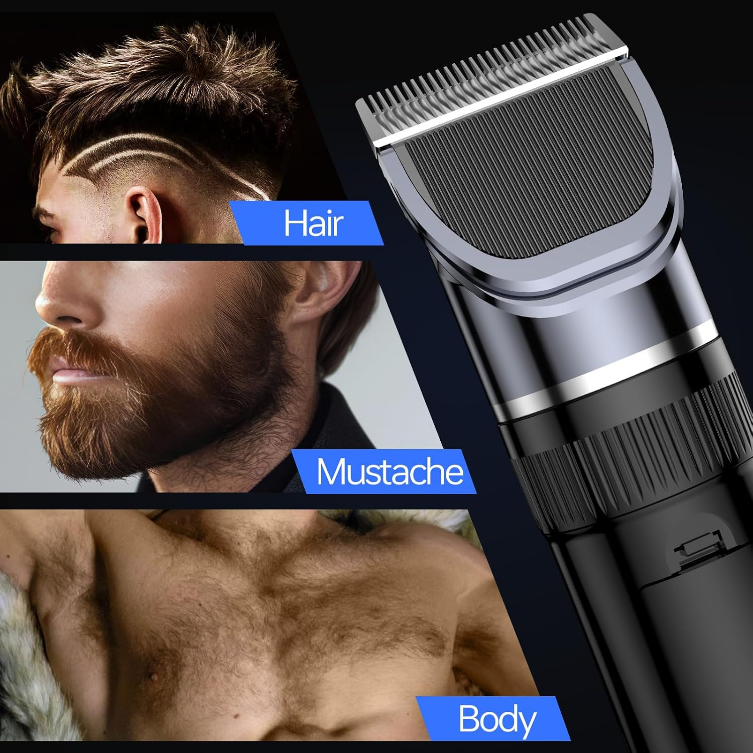 14-in-1 Cordless Hair Clippers for Men – Rechargeable Grooming Kit