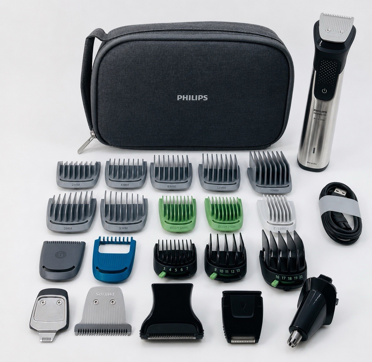 Philips Norelco All-in-One 9000 Series MG9580/40 25-Piece Beard Hair Body Trimme