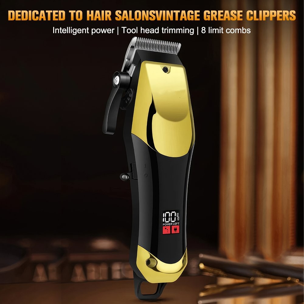 Pro Men Cordless Electric Hair Clipper Trimmer Shaver 2/3/4 Set USB Rechargeable