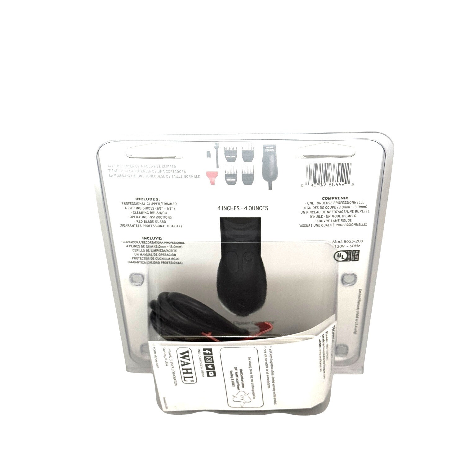 Wahl Professional 8655-200 Peanut Trimmer – Black