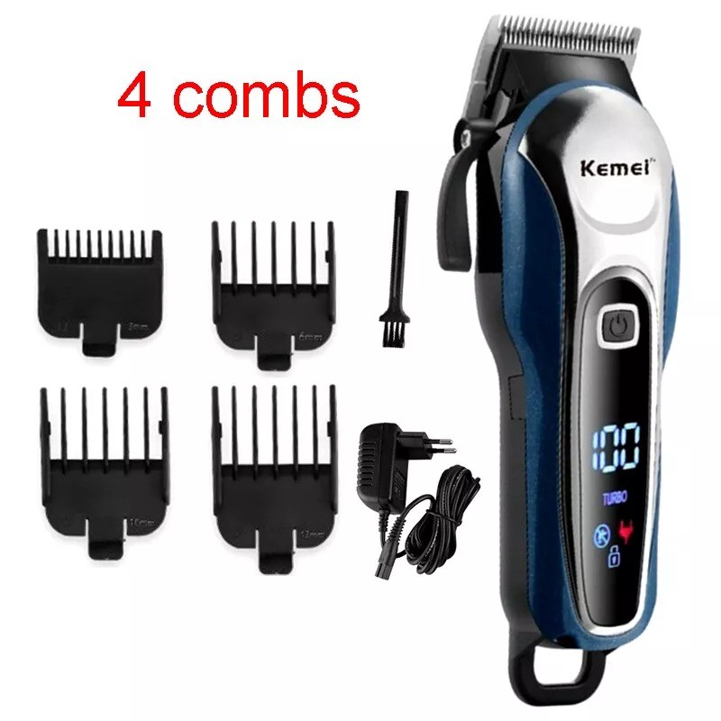 Kemei Hair Trimmer Baldheaded Hair Beard Clipper Cordless Grooming Kits KM-1931