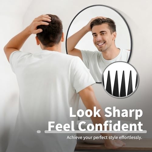 10-Piece Hair Clipper Guide Combs Set with Colored Clips, 1.5mm-25mm, Premium At