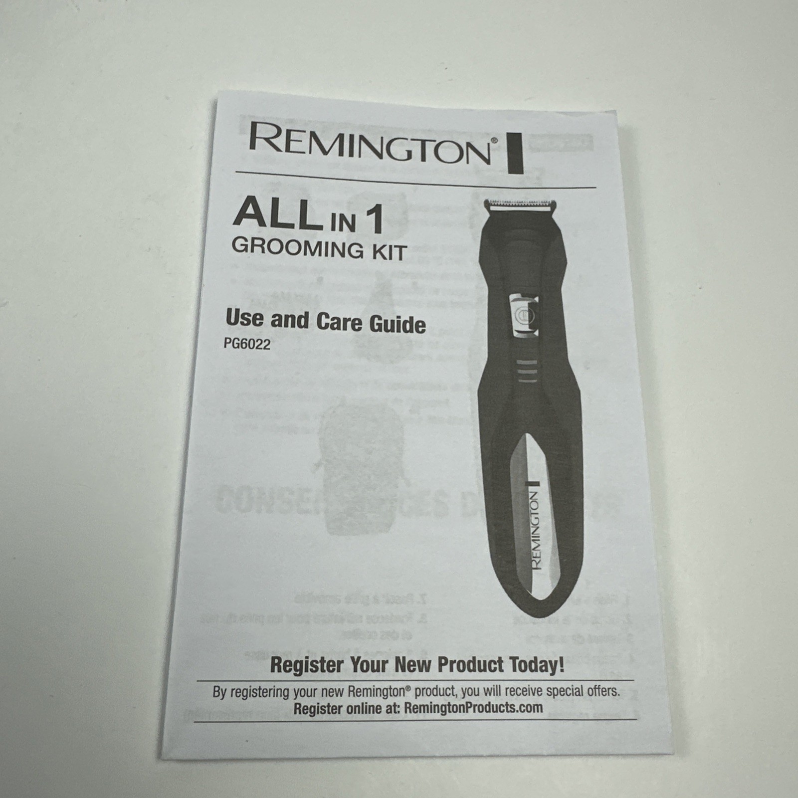 Remington All-in-One Grooming Kit, Lithium Powered, 8 Piece Set, Black