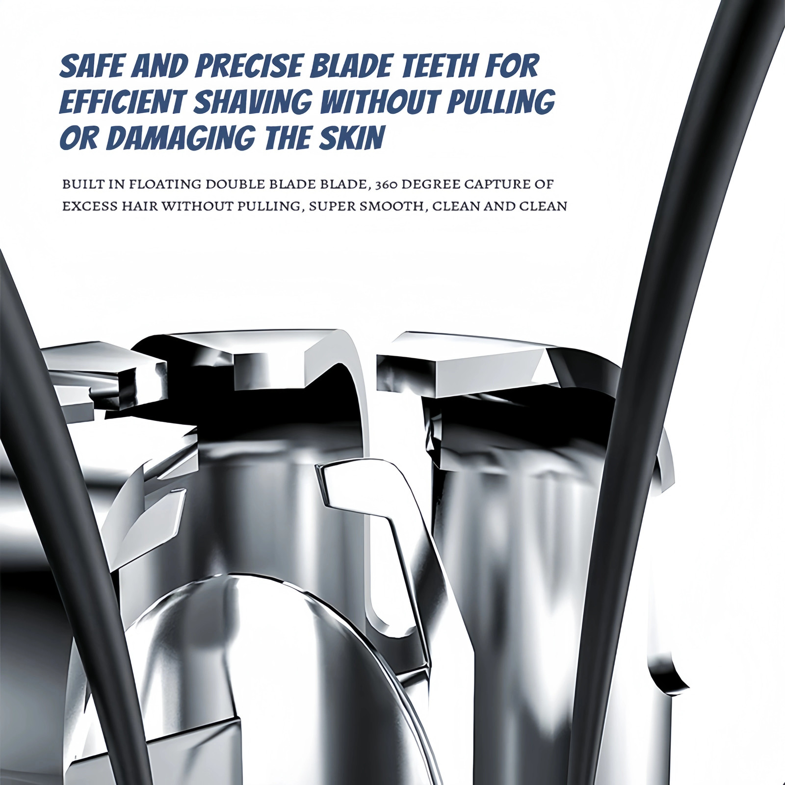 USB Rechargeable Nose & Ear Hair Trimmer-Precision Electric Hair Removal Clipper