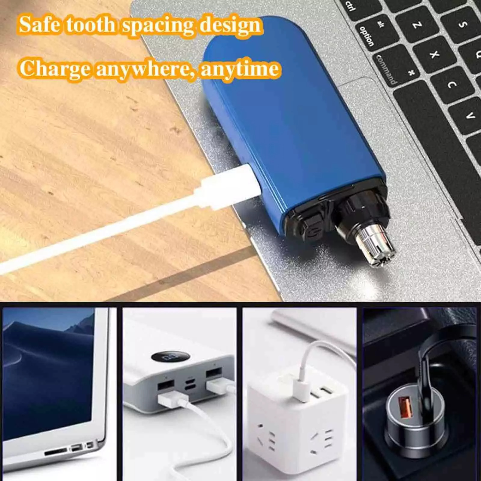 Nose Hair Trimmer USB Charging High Quality Electric Portable Men Mini Nose Hair